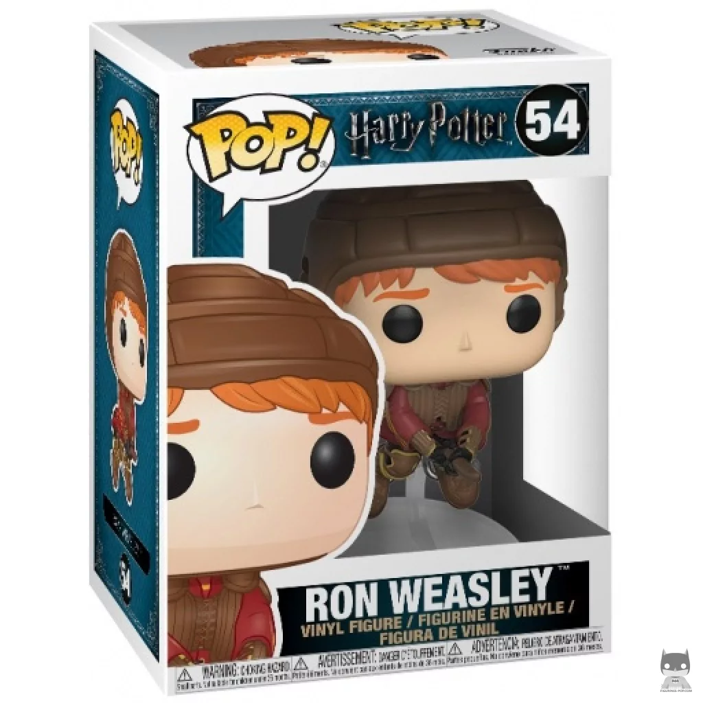 Figura Funko Pop! Ron Weasley volando en su caja