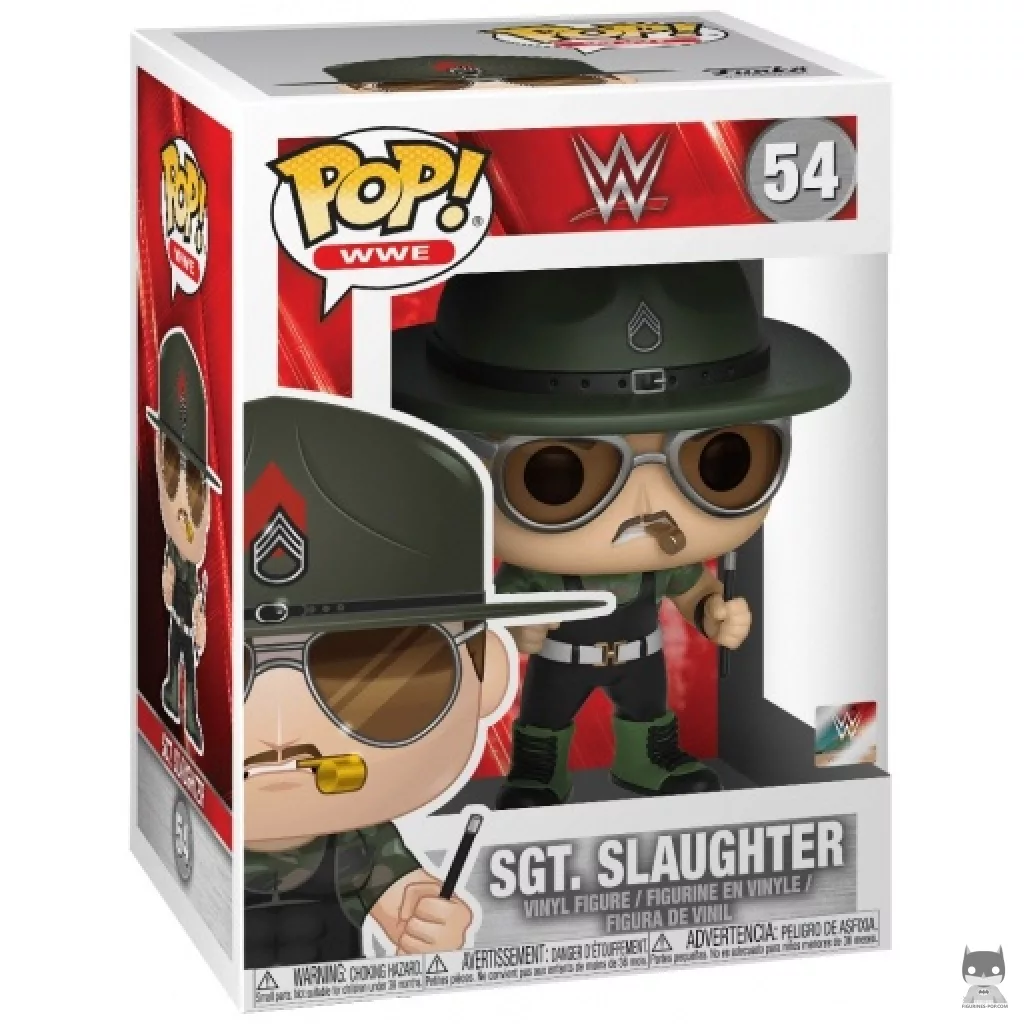 Figura Funko Pop! Sgt. Slaughter en su caja