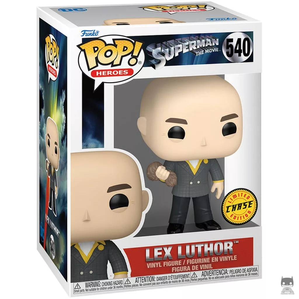 Figura Funko Pop! Lex Luthor (Chase) en su caja