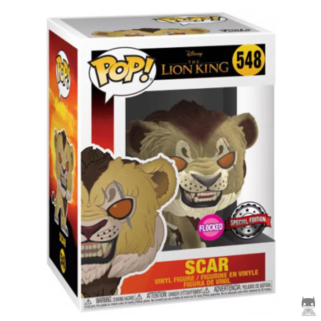 Figura Funko Pop! Scar (Flocado) en su caja