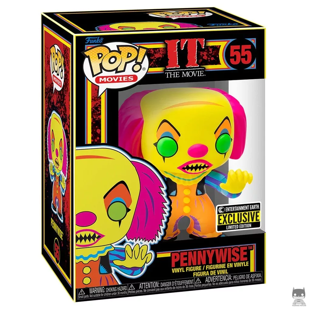 Figura Funko Pop! Pennywise (Luz negra) en su caja