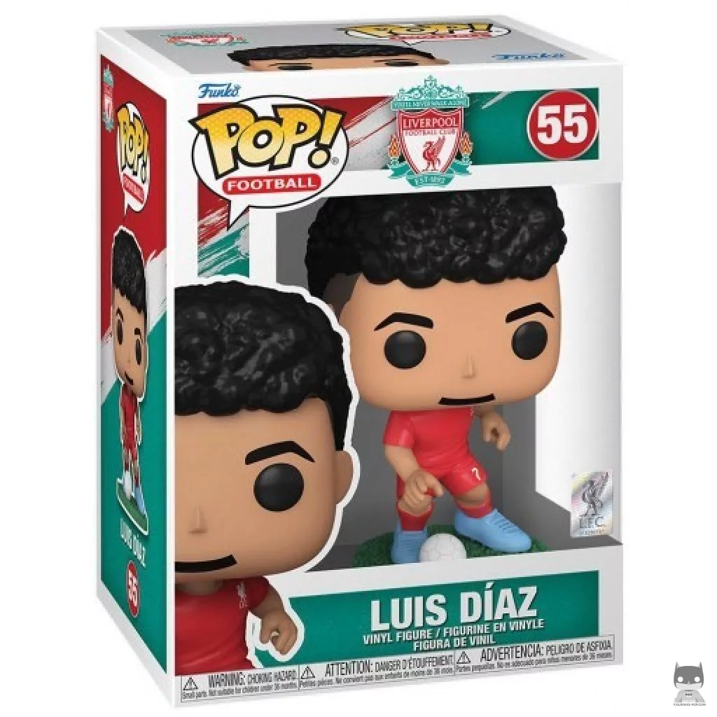 Figura Funko Pop! Luis Diaz (Liverpool) en su caja