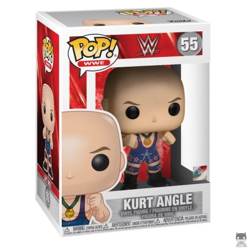 Figura Funko Pop! Kurt Angle (con equipo de lucha) en su caja