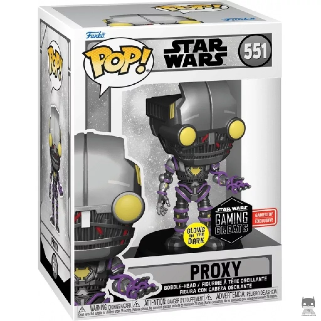 Figura Funko Pop! Proxy (Brilla en la oscuridad) en su caja