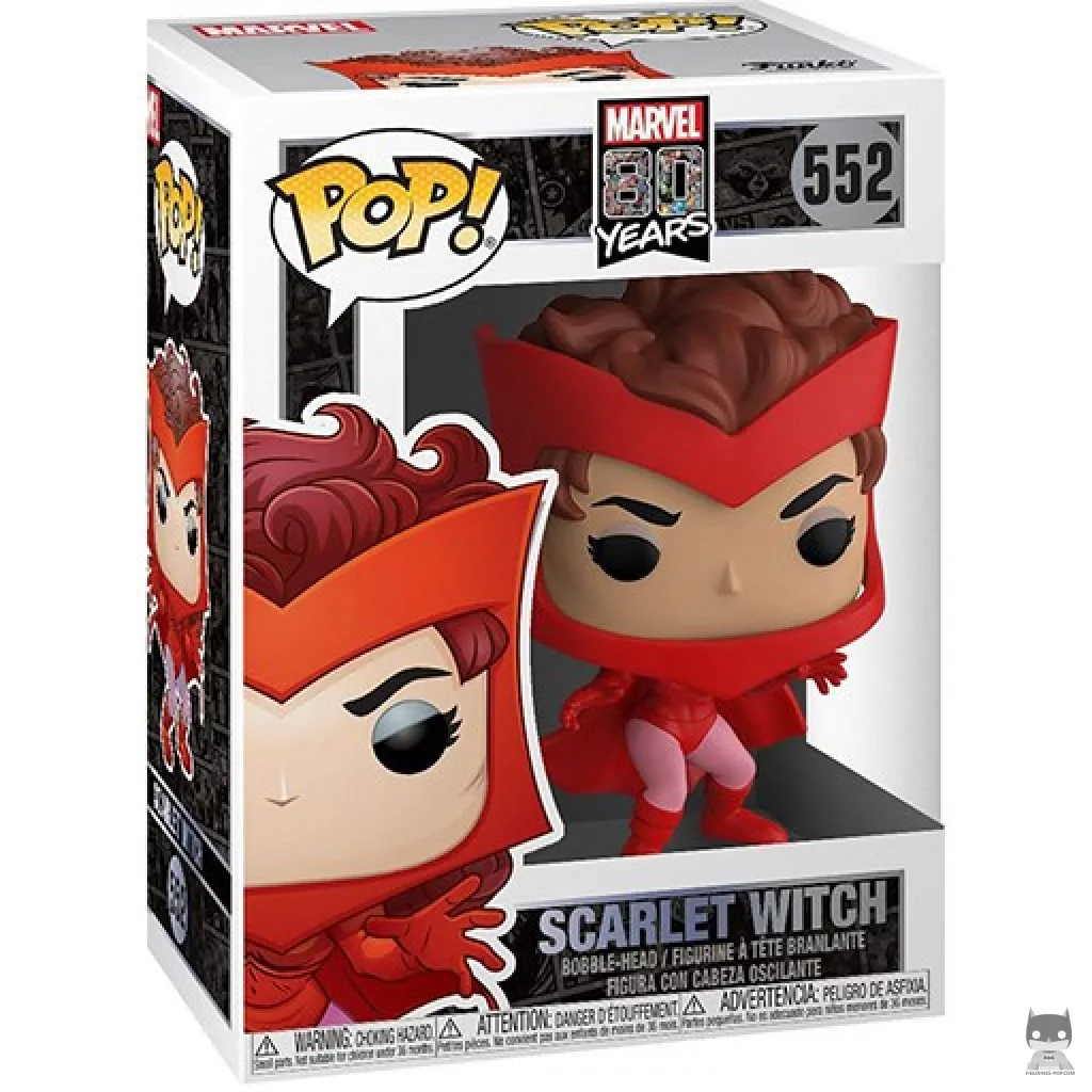 Figura Funko Pop! Bruja Escarlata en su caja