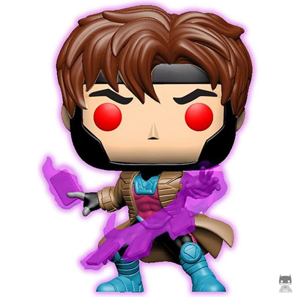 Figura Funko Pop! Gambit con cartas (Translúcido) (X-Men)