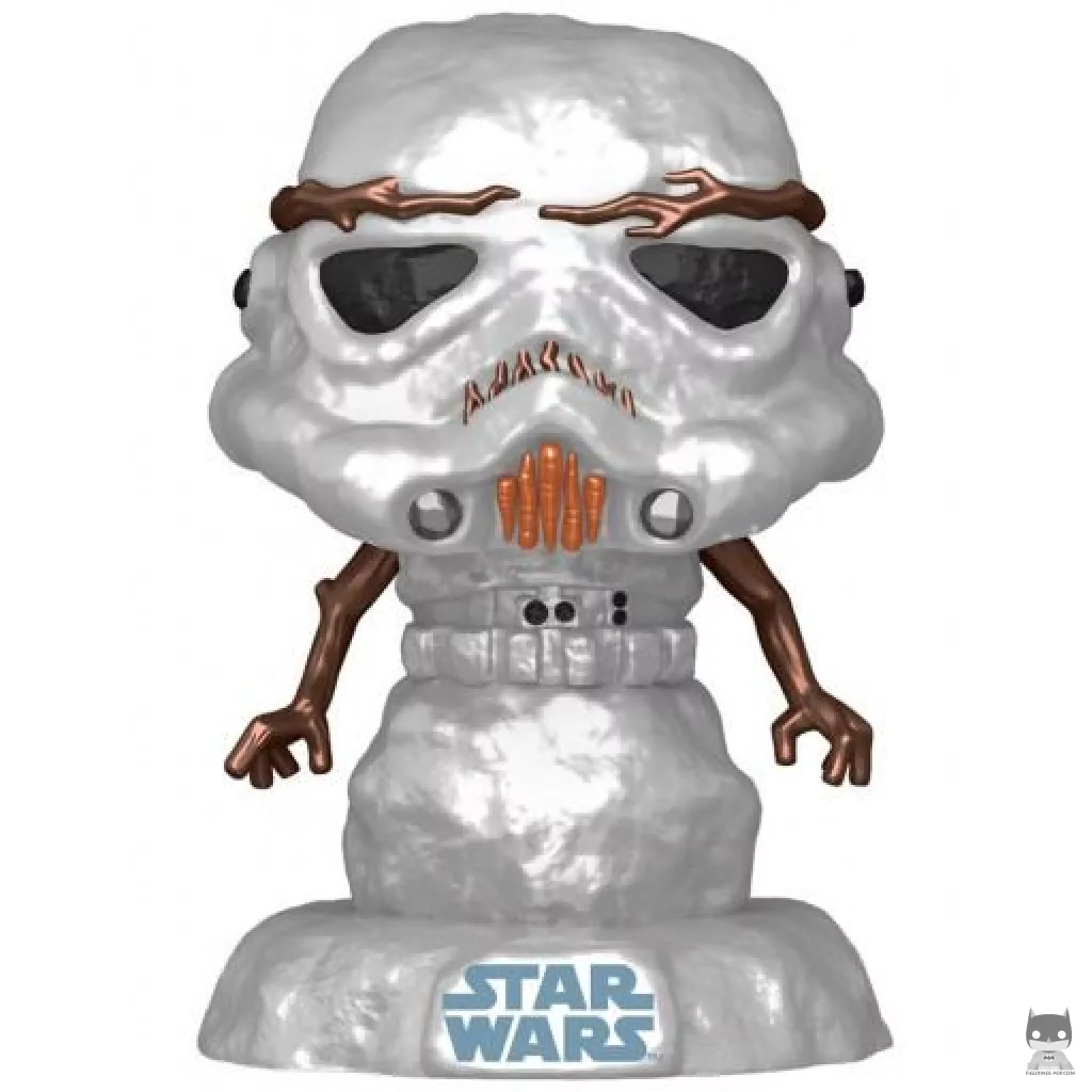 Figura Funko Pop! Stormtrooper muñeco de nieve (Metalizado) (Star Wars (Navidad))