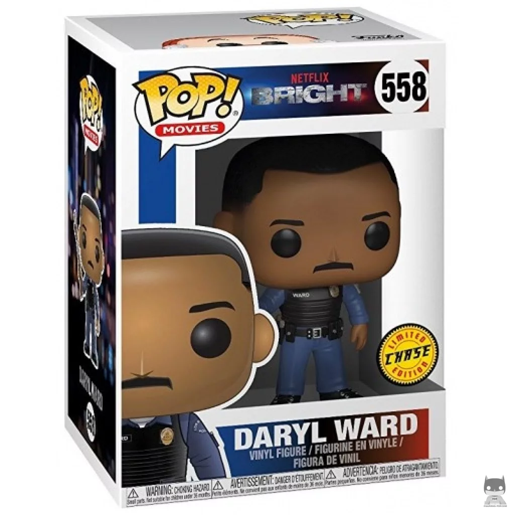 Figura Funko Pop! Daryl Ward con varita (Chase) en su caja