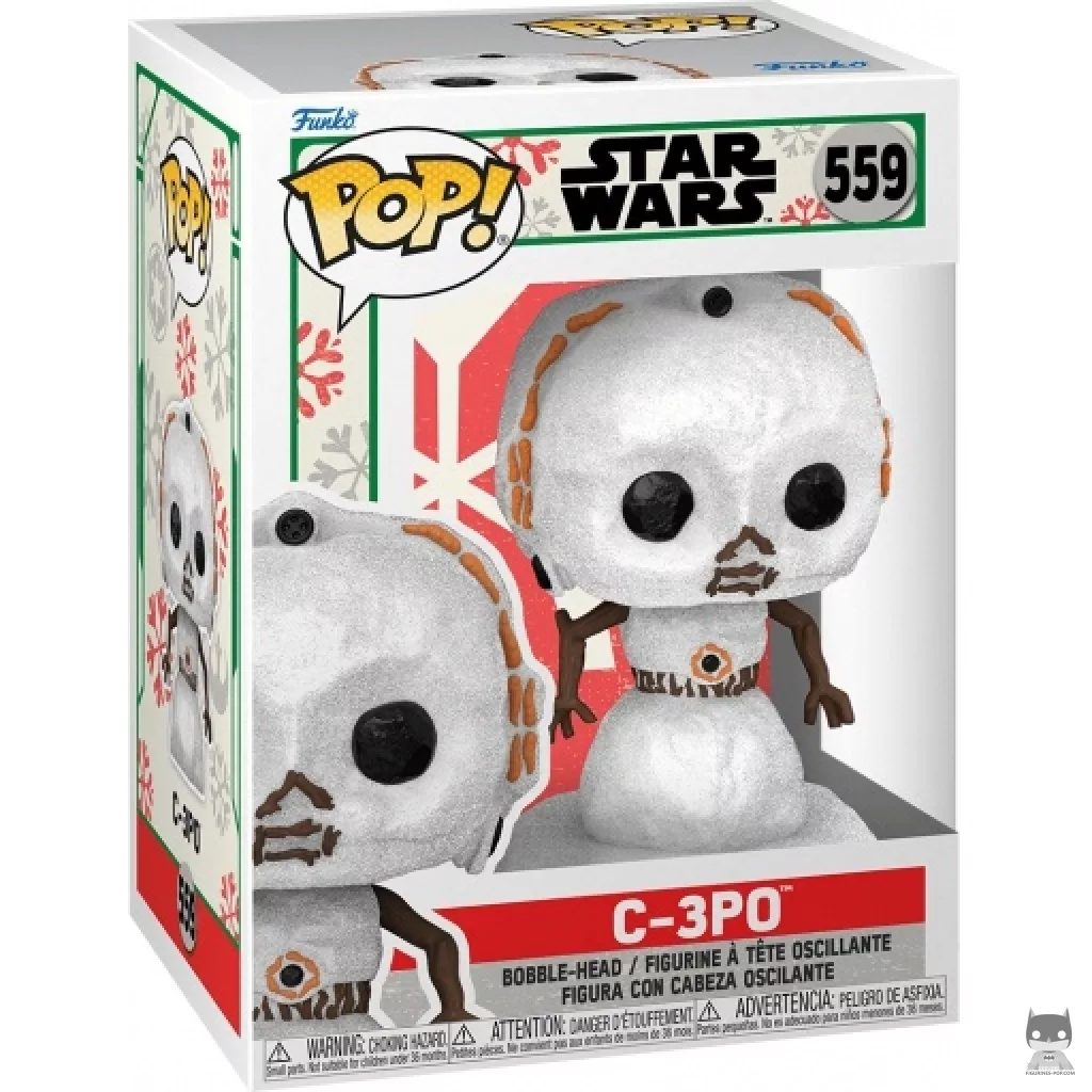 Figura Funko Pop! C-3PO muñeco de nieve en su caja