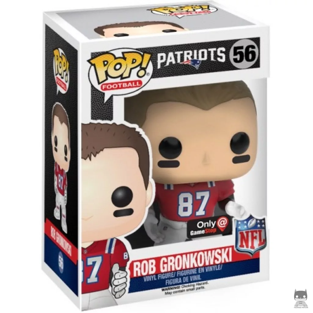 Figura Funko Pop! Rob Gronkowski (Camiseta retro) en su caja