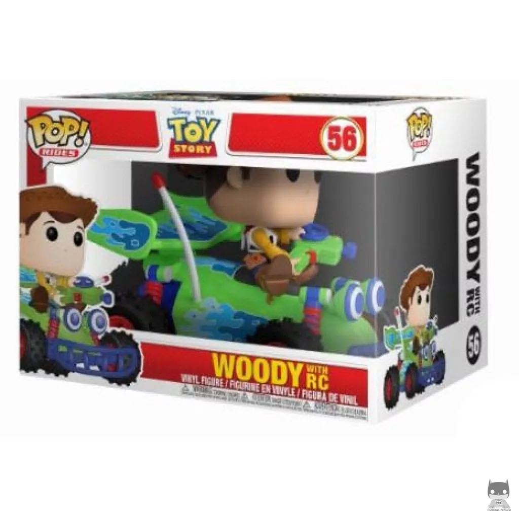 Figura Funko Pop! Woody con RC en su caja