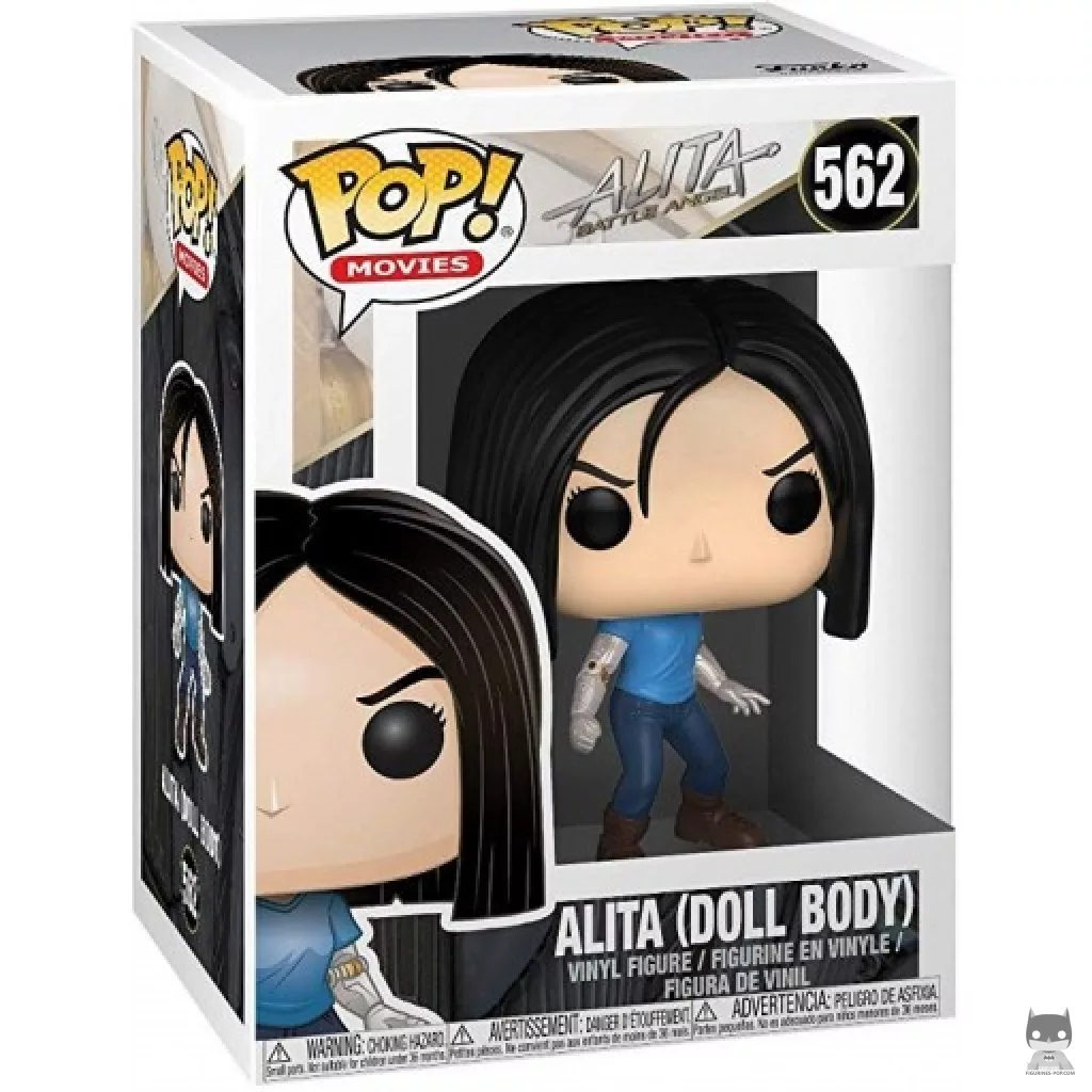 Figura Funko Pop! Alita cuerpo de muñeca en su caja