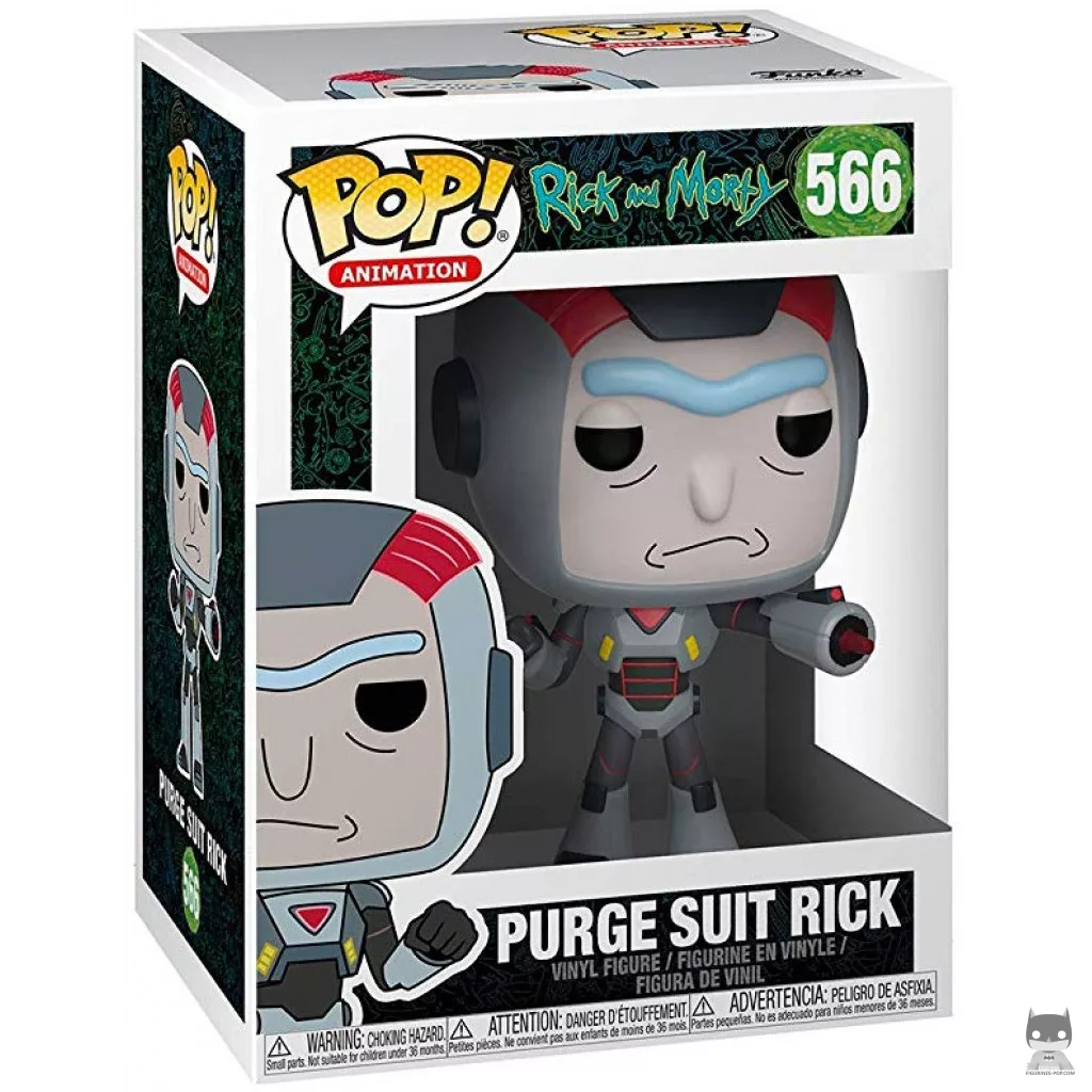 Figura Funko Pop! Rick con traje de la Purga en su caja