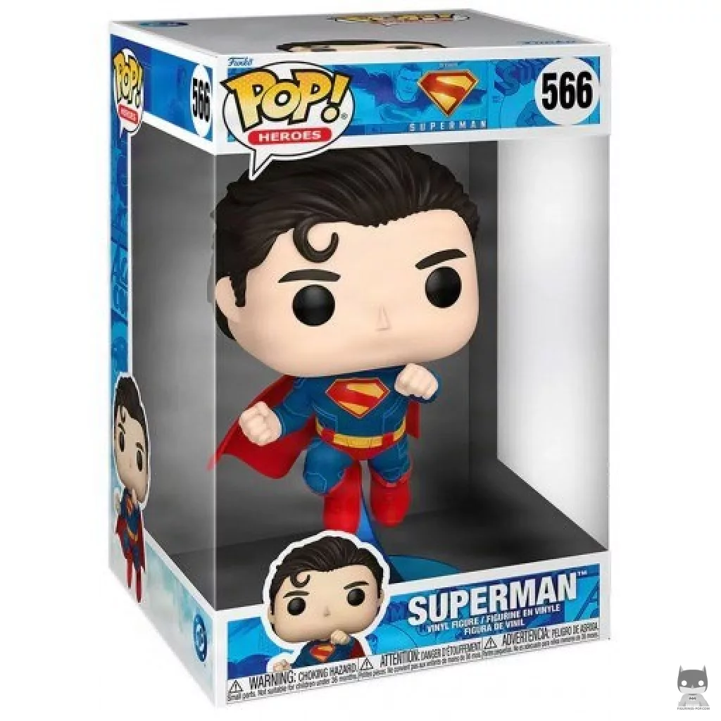 Figura Funko Pop! Superman (Supersized) en su caja