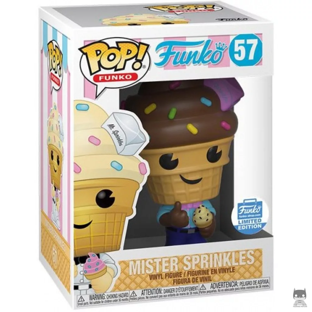 Figura Funko Pop! Mr. Sprinkles (Chocolate) en su caja