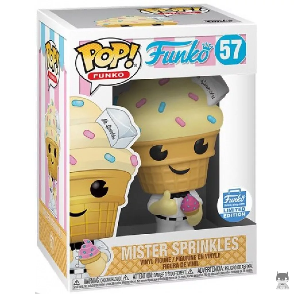 Figura Funko Pop! Mr. Sprinkles (Vainilla) en su caja