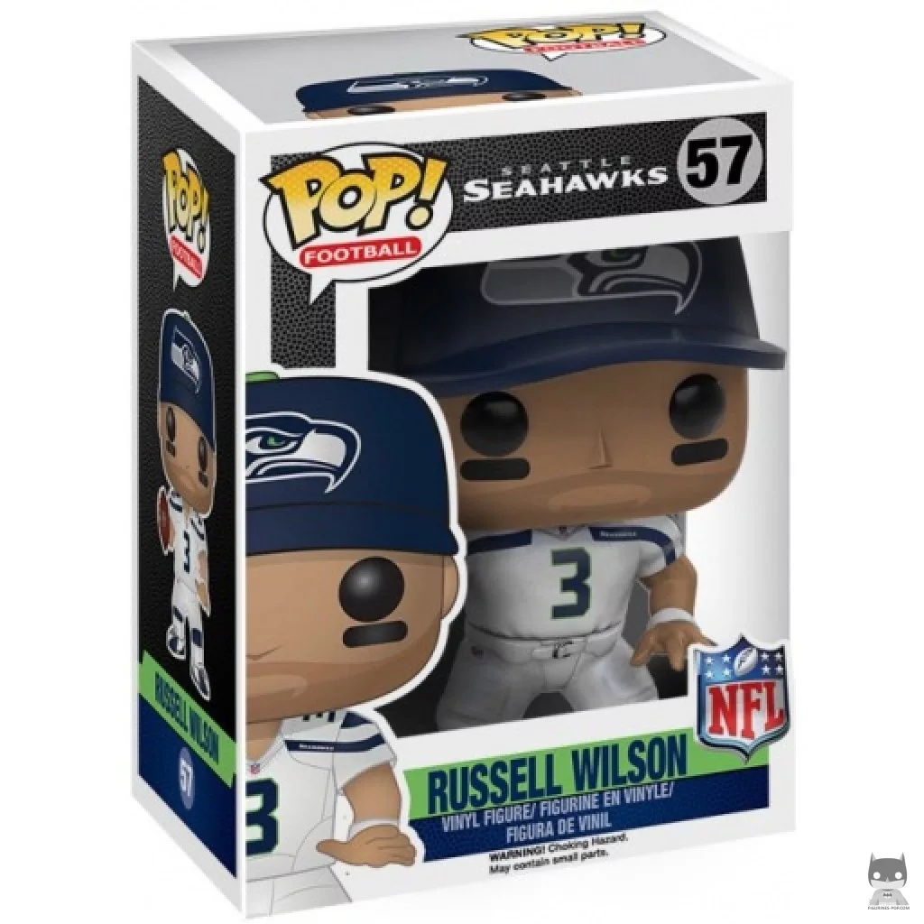 Figura Funko Pop! Russell Wilson en su caja