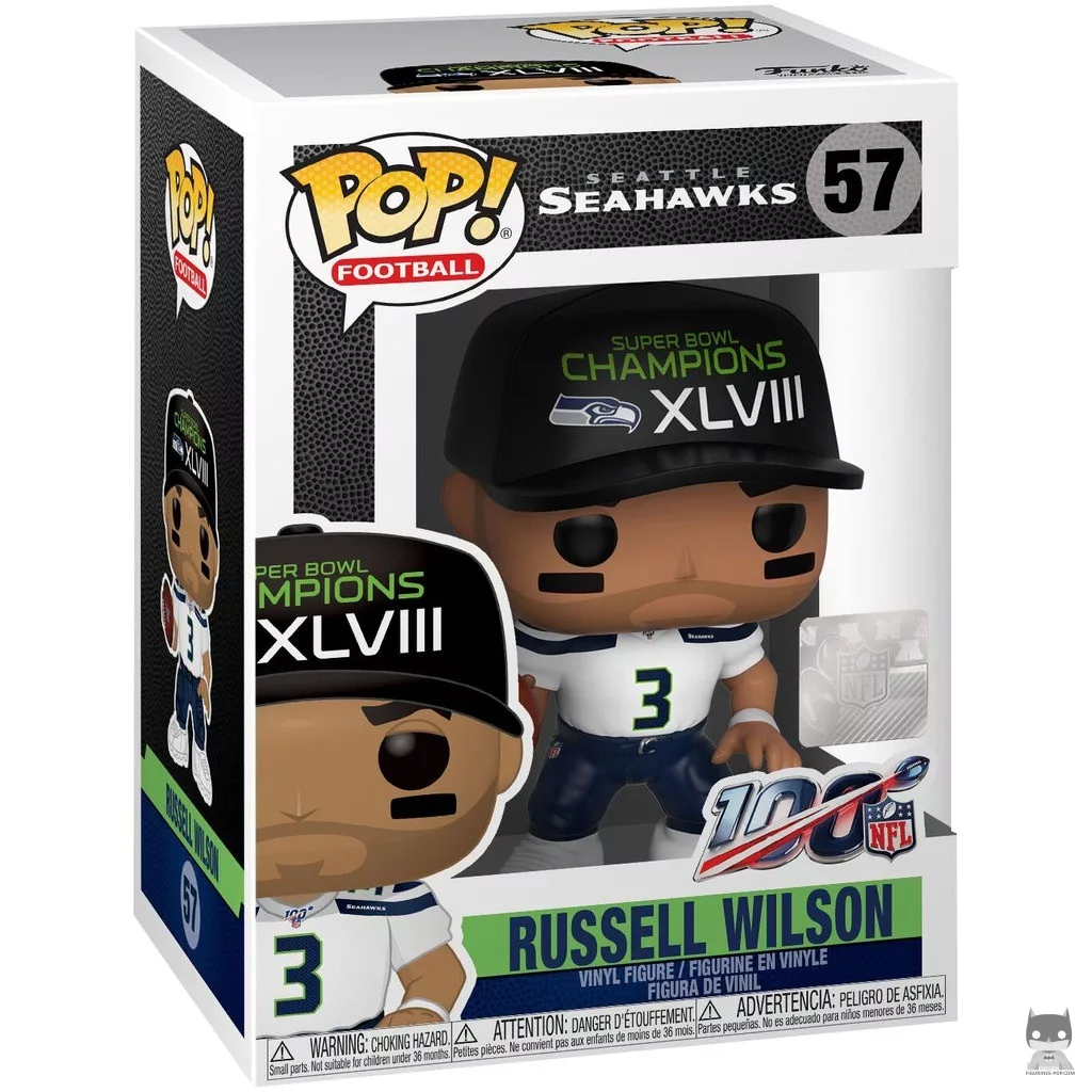 Figura Funko Pop! Russell Wilson en su caja