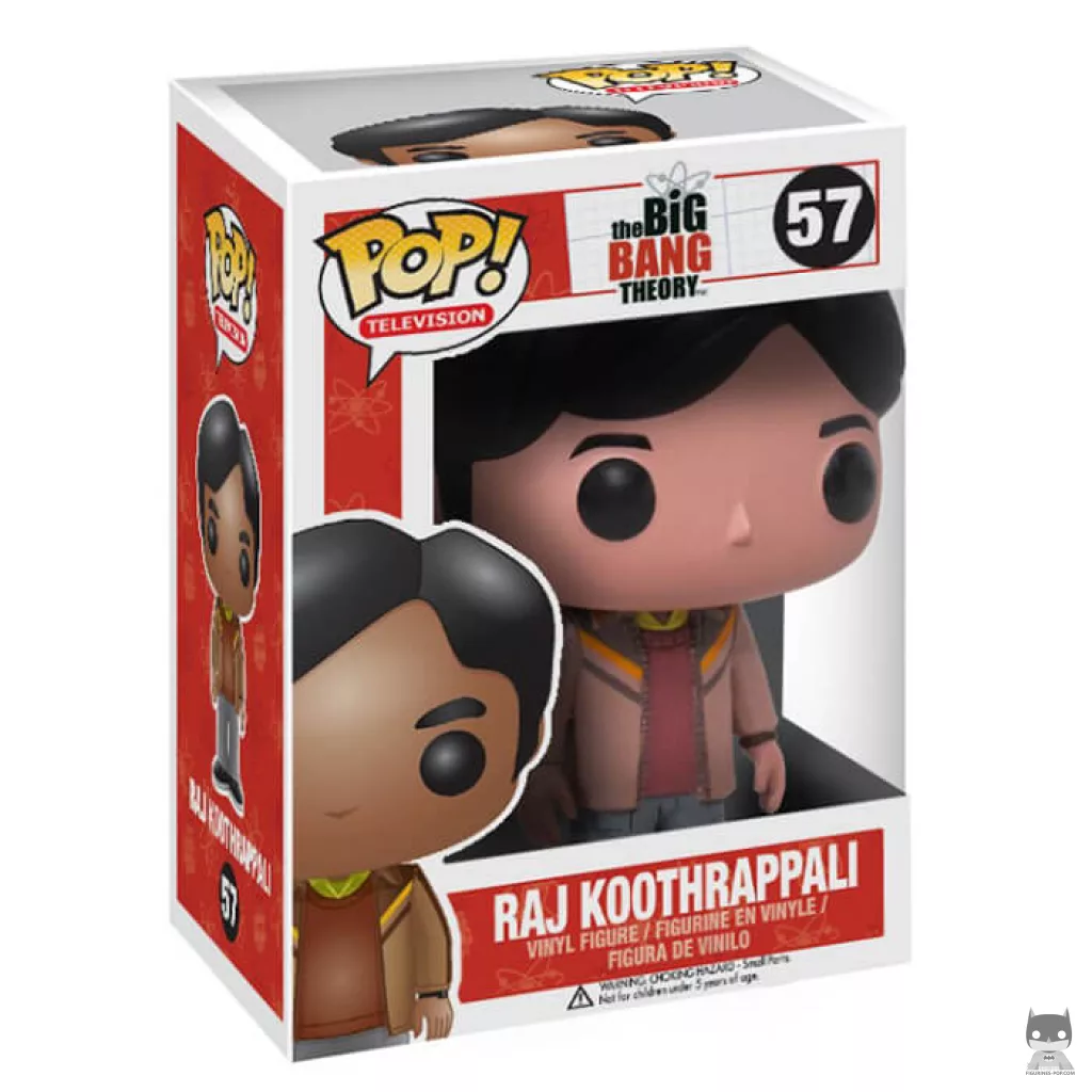 Figura Funko Pop! Raj Koothrappali en su caja
