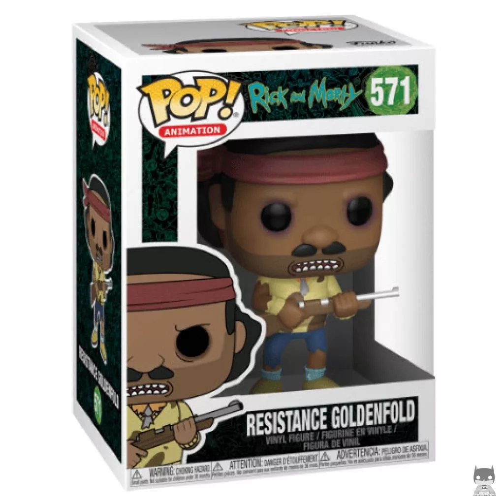 Figura Funko Pop! Resistance Goldenfold en su caja