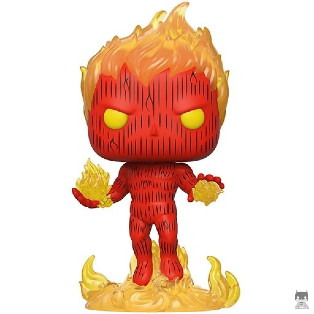 Figura Funko Pop! Antorcha Humana (Translúcido) (Los 4 Fantásticos)