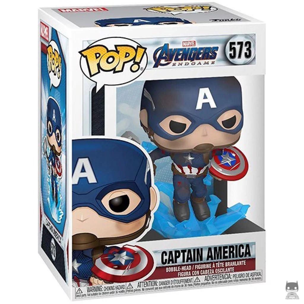 Figura Funko Pop! Capitán América en su caja