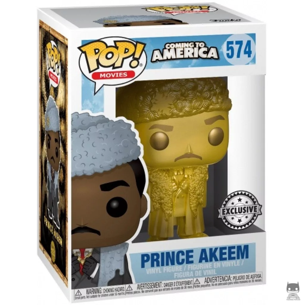 Figura Funko Pop! Príncipe Akeem Joffer (Dorado) en su caja