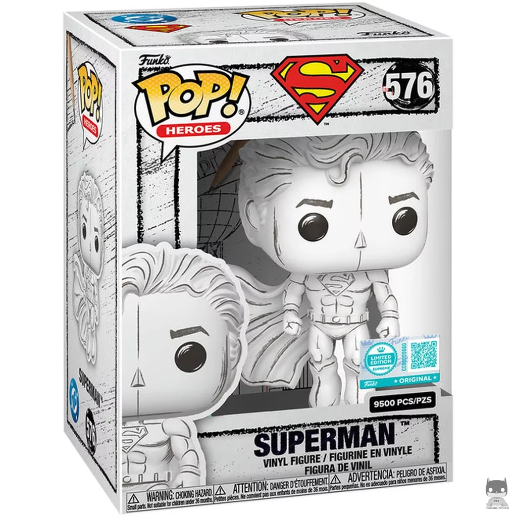 Figura Funko Pop! Superman (Sketched) en su caja