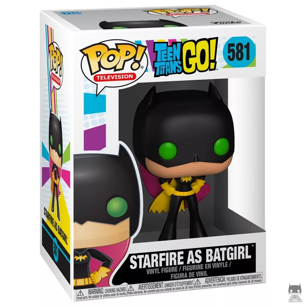 Figura Funko Pop! Starfire como Batgirl en su caja