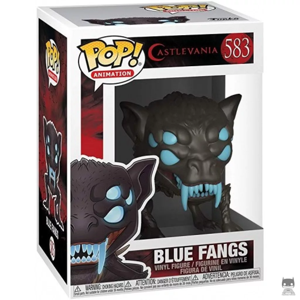 Figura Funko Pop! Blue Fangs en su caja