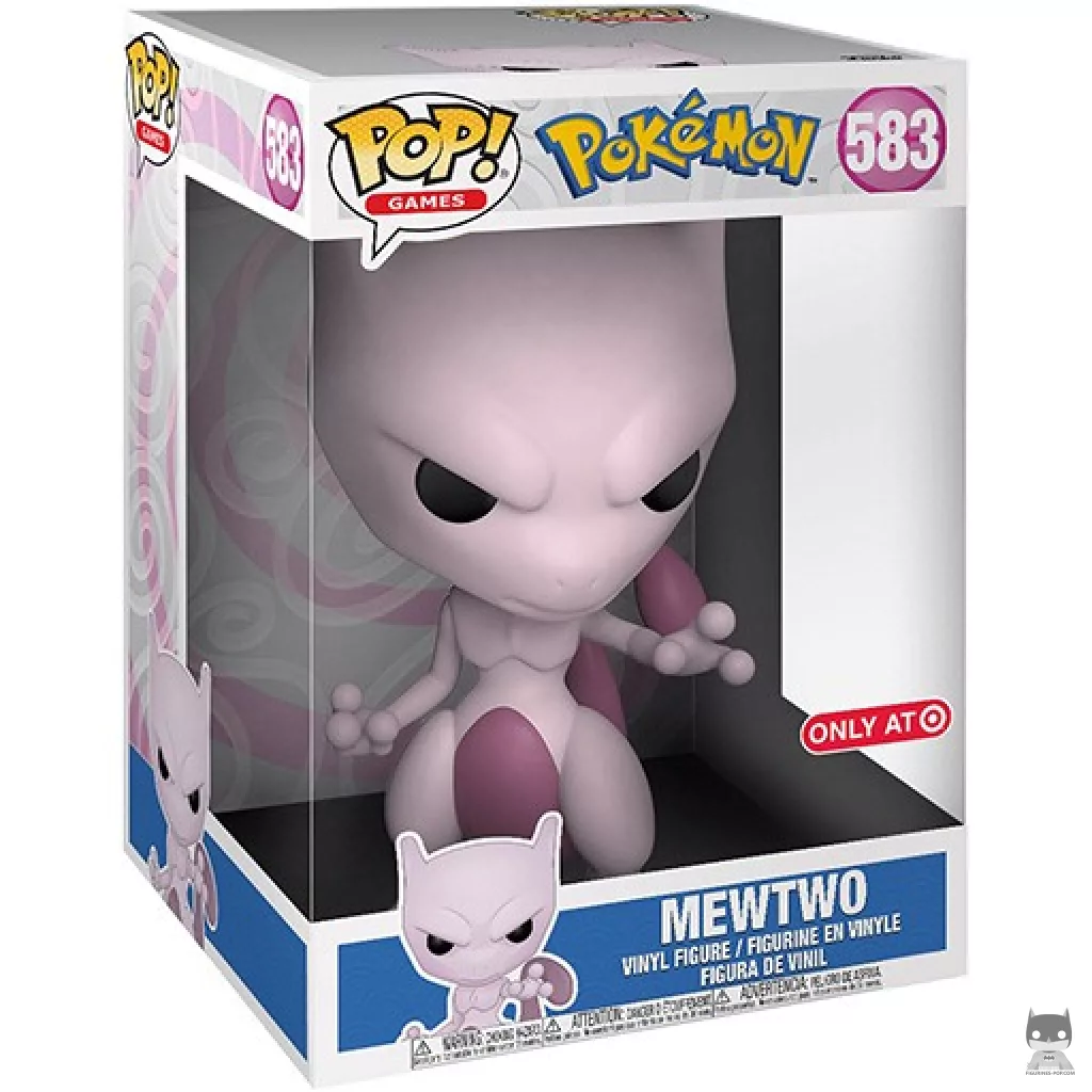 Figura Funko Pop! Mewtwo (Supersized 10'') en su caja