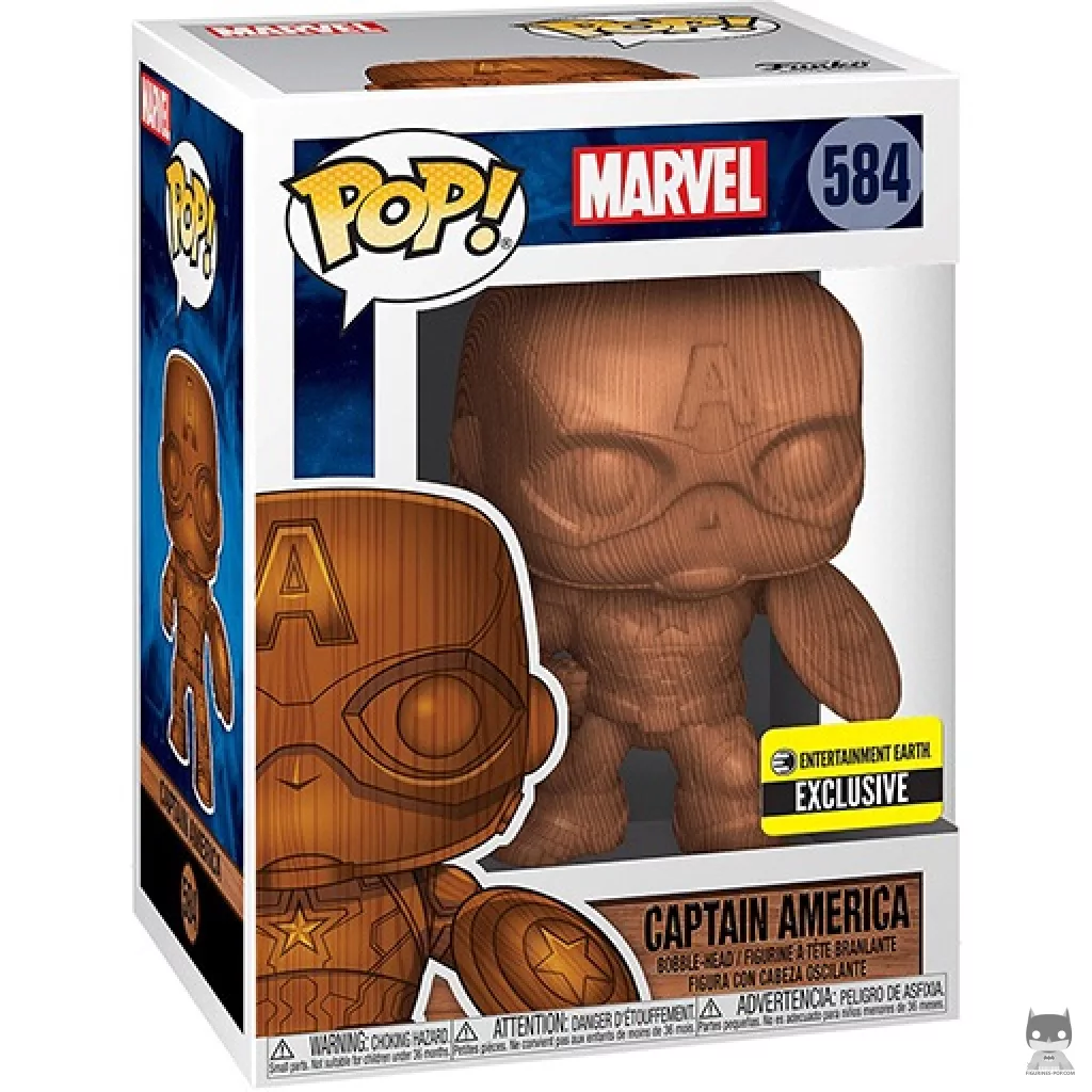 Figura Funko Pop! Capitán América (Deco) en su caja