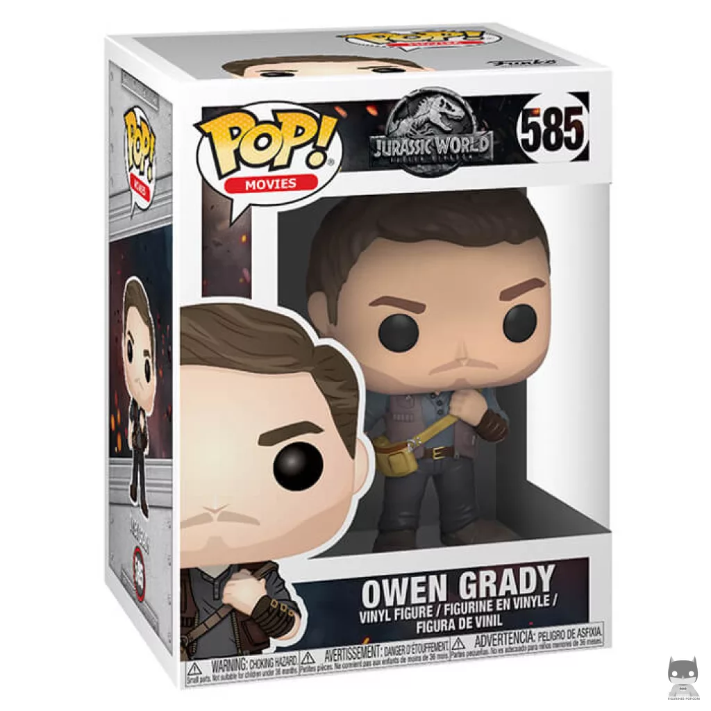 Figura Funko Pop! Owen Grady en su caja