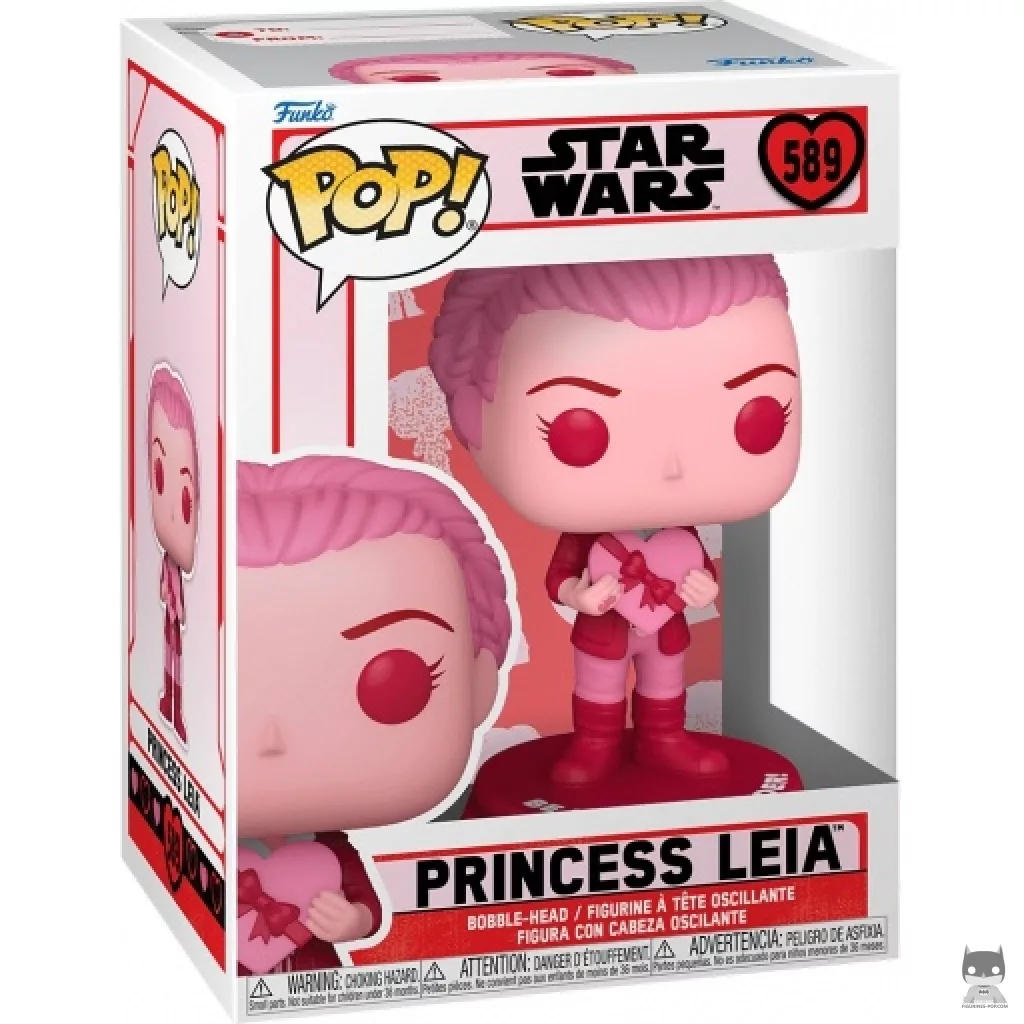 Figura Funko Pop! Princesa Leia (Rosa) en su caja