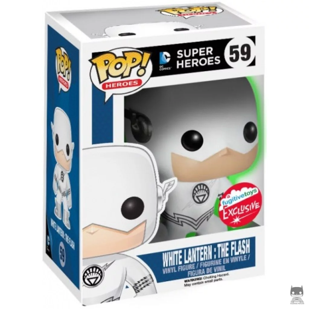Figura Funko Pop! Flash Linterna Blanca (Brilla en la oscuridad) en su caja