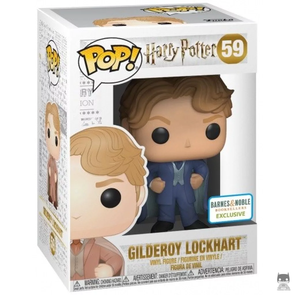 Figura Funko Pop! Gilderoy Lockhart (Azul) en su caja
