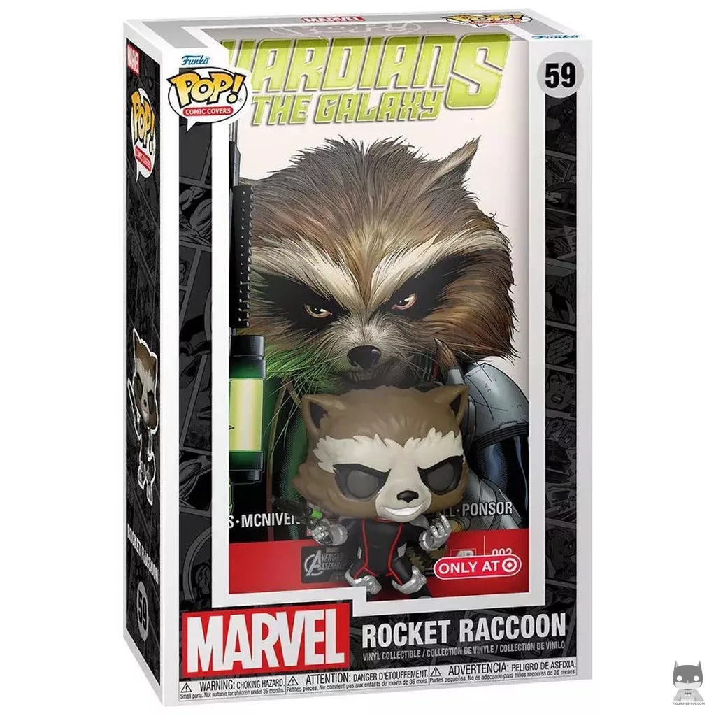 Figura Funko Pop! Rocket Raccoon en su caja