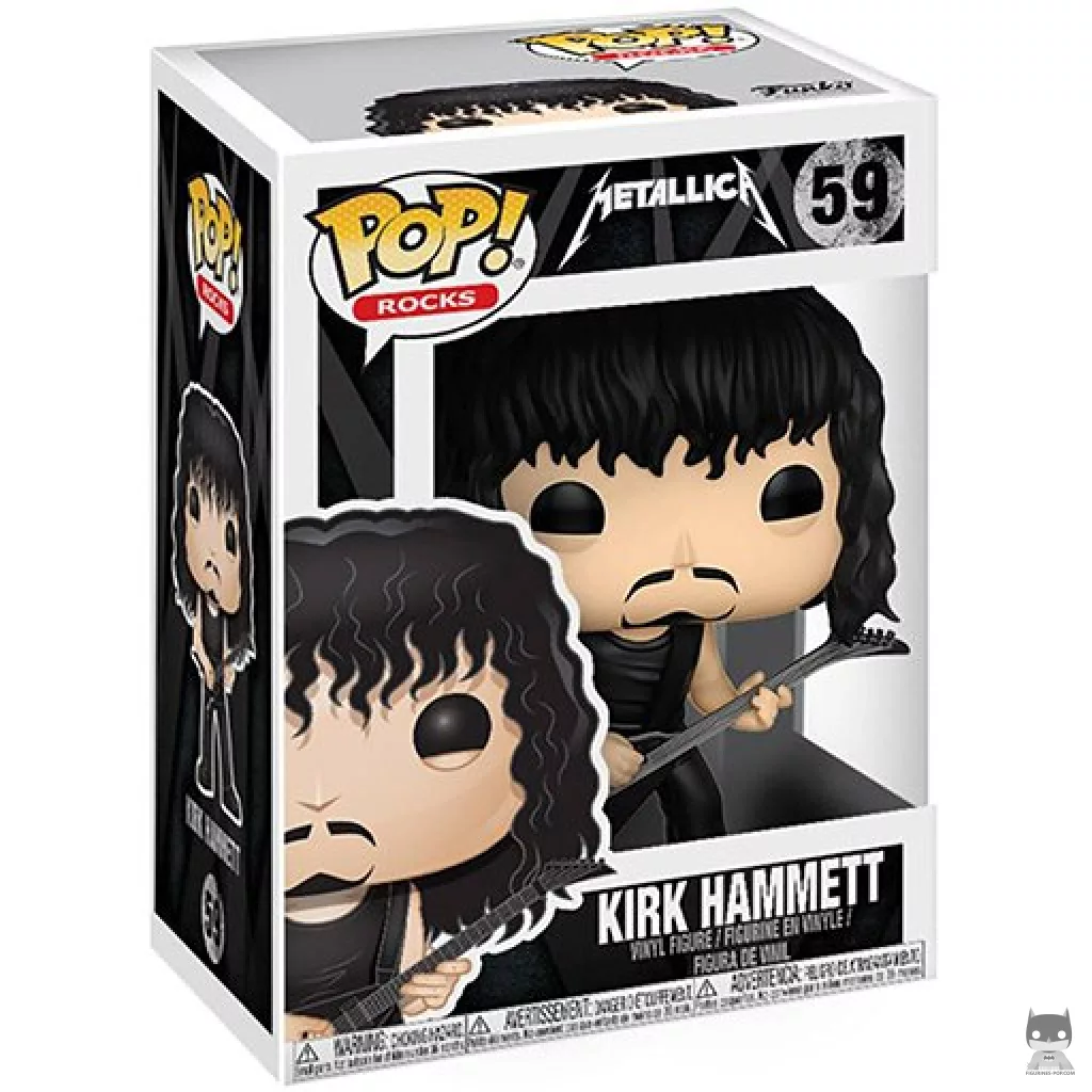 Figura Funko Pop! Kirk Hammett en su caja