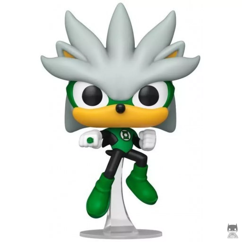 Figura Funko Pop! Silver como Linterna Verde (Sonic The Hedgehog)