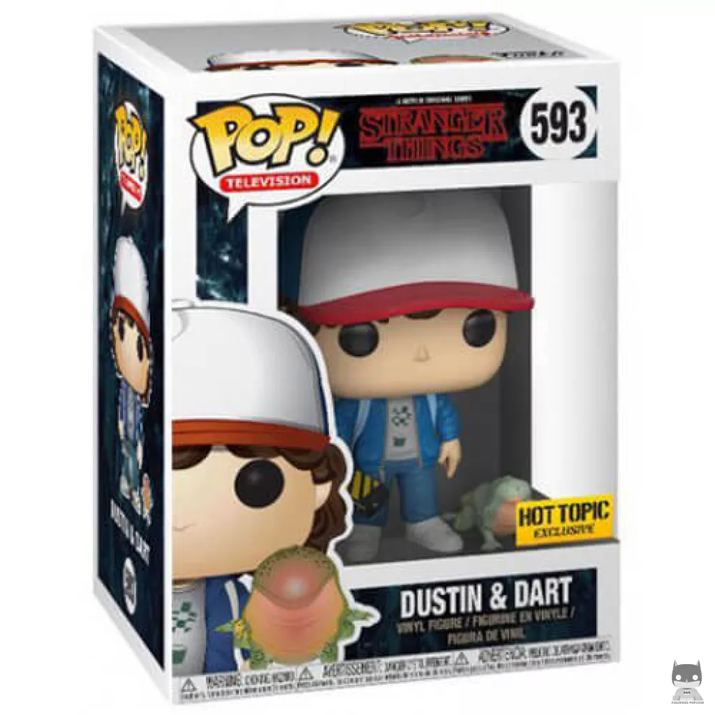 Figura Funko Pop! Dustin & Dart en su caja