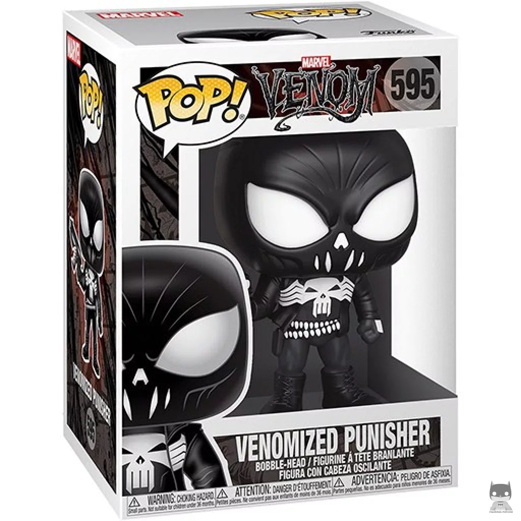 Figura Funko Pop! Punisher venomizado en su caja