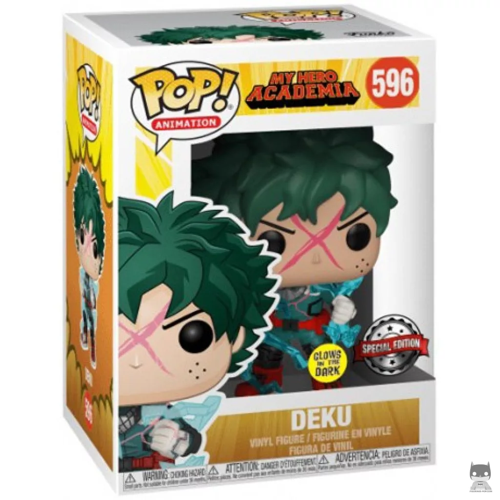 Figura Funko Pop! Deku (Brilla en la oscuridad) en su caja