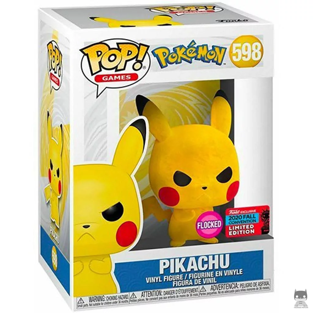 Figura Funko Pop! Pikachu (Flocado) en su caja