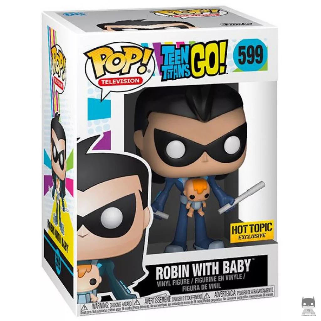 Figura Funko Pop! Robin con Baby en su caja