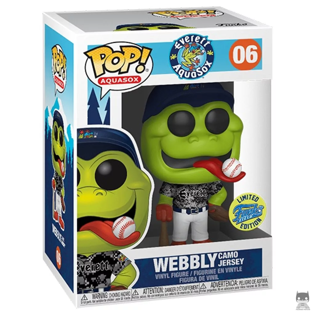 Figura Funko Pop! Webbly camiseta de camuflaje en su caja