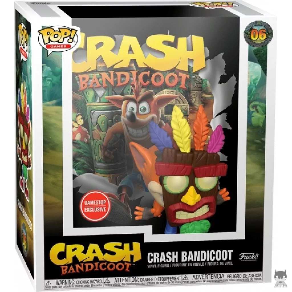 Figura Funko Pop! Crash Bandicoot en su caja