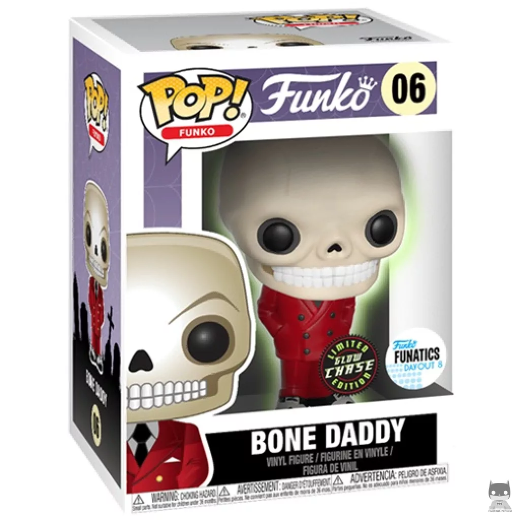 Figura Funko Pop! Bone Daddy (Chase) en su caja