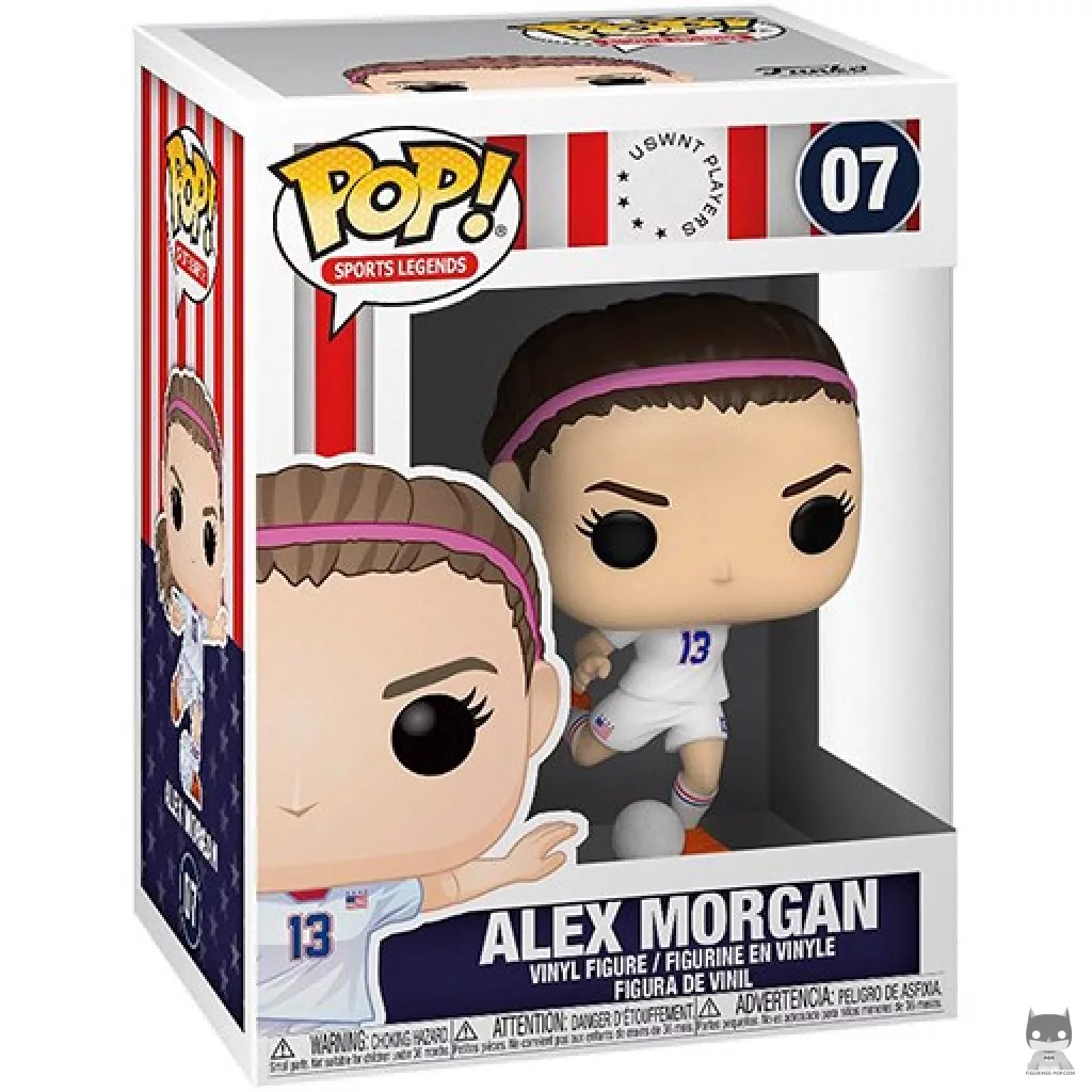 Figura Funko Pop! Megan Rapinoe en su caja