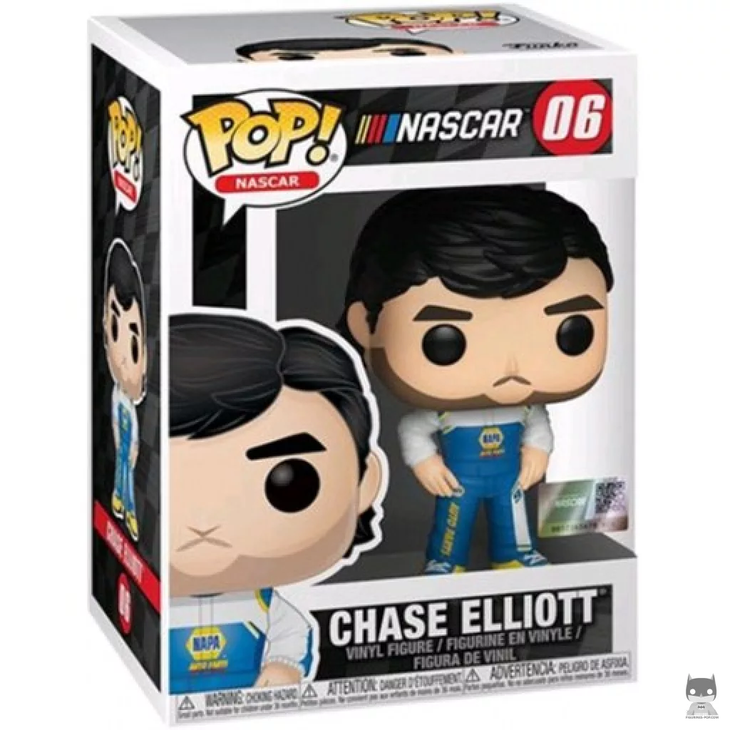 Figura Funko Pop! Chase Elliott en su caja