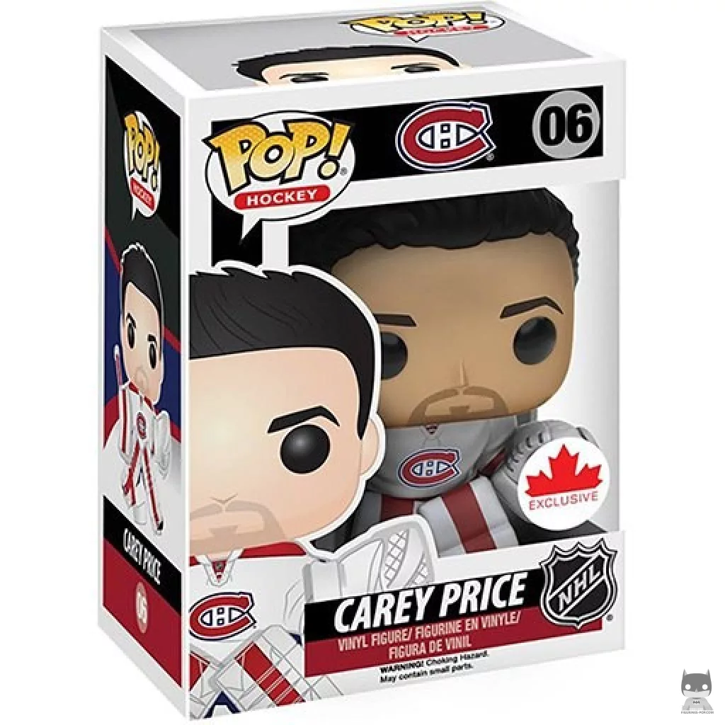 Figura Funko Pop! Carey Price (Camiseta visitante) en su caja